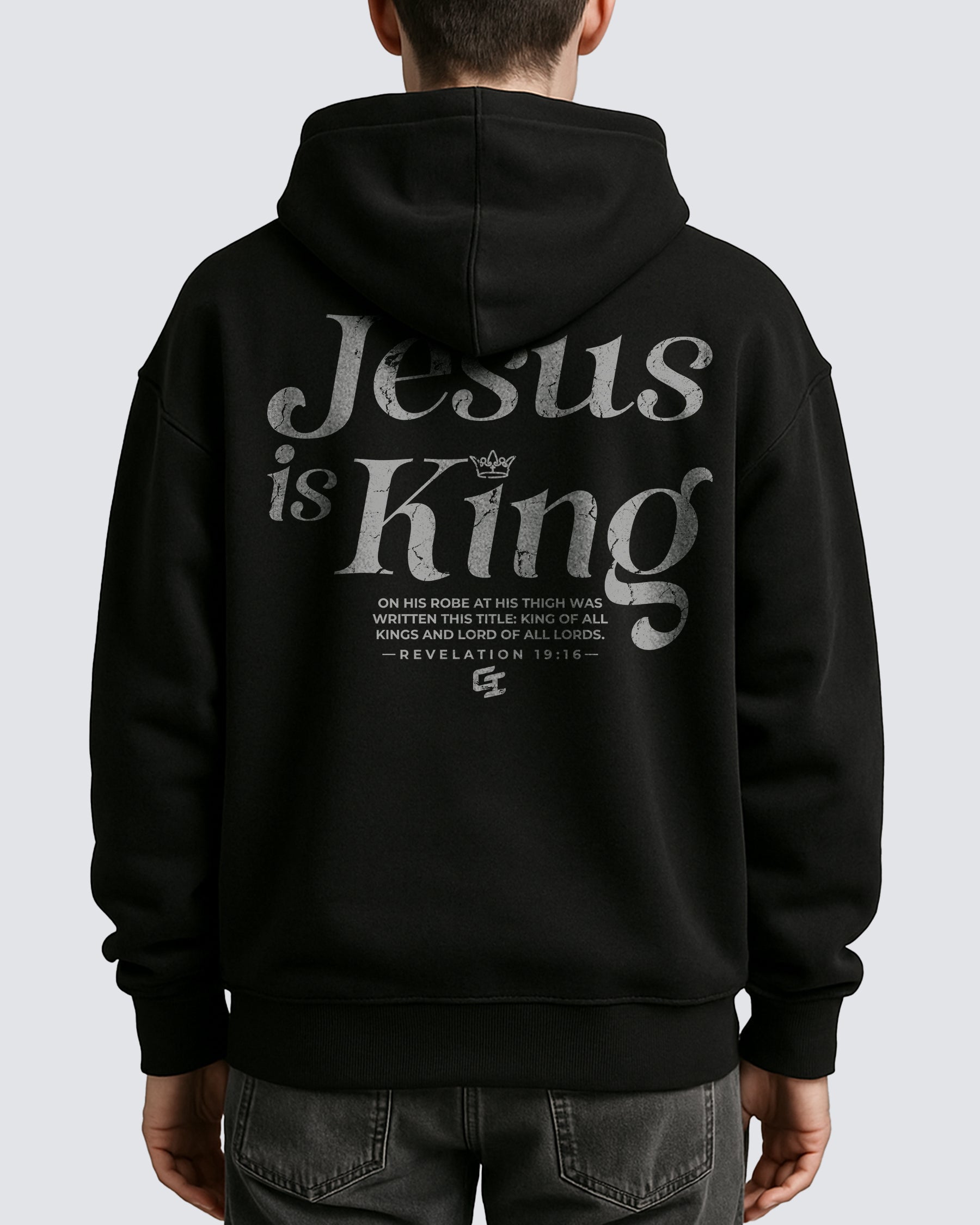 'Jesus Is King' Oversized Hoodie